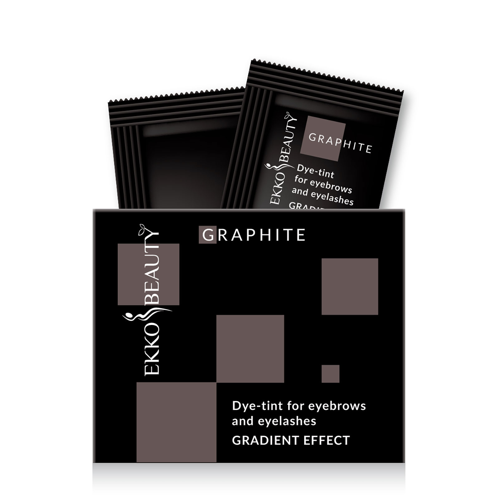 Фарба-тінт для брів та вій Ekko Beauty GRADIENT EFFECT