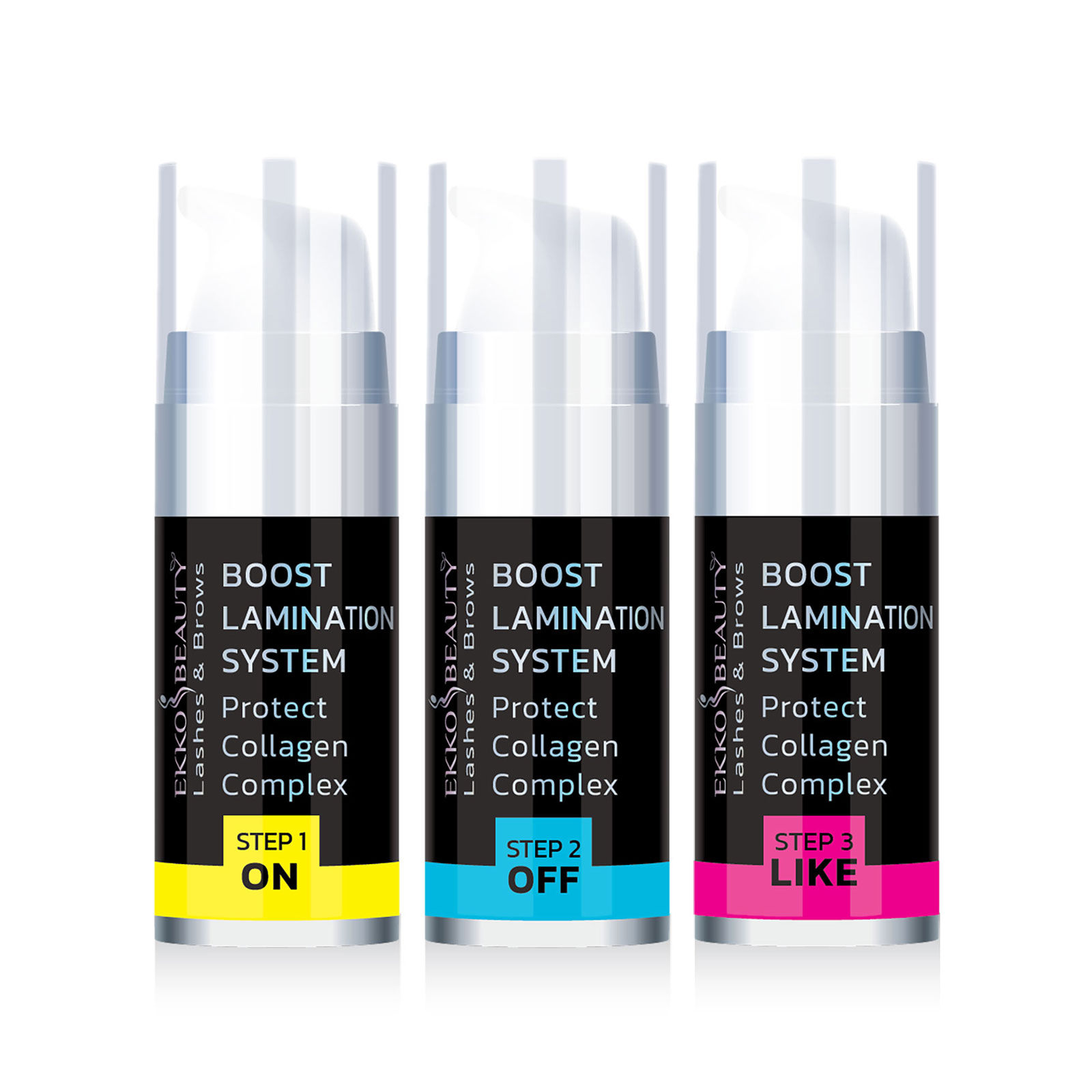 Ekko Beauty Набір складів ламінування вій Boost Lamination System