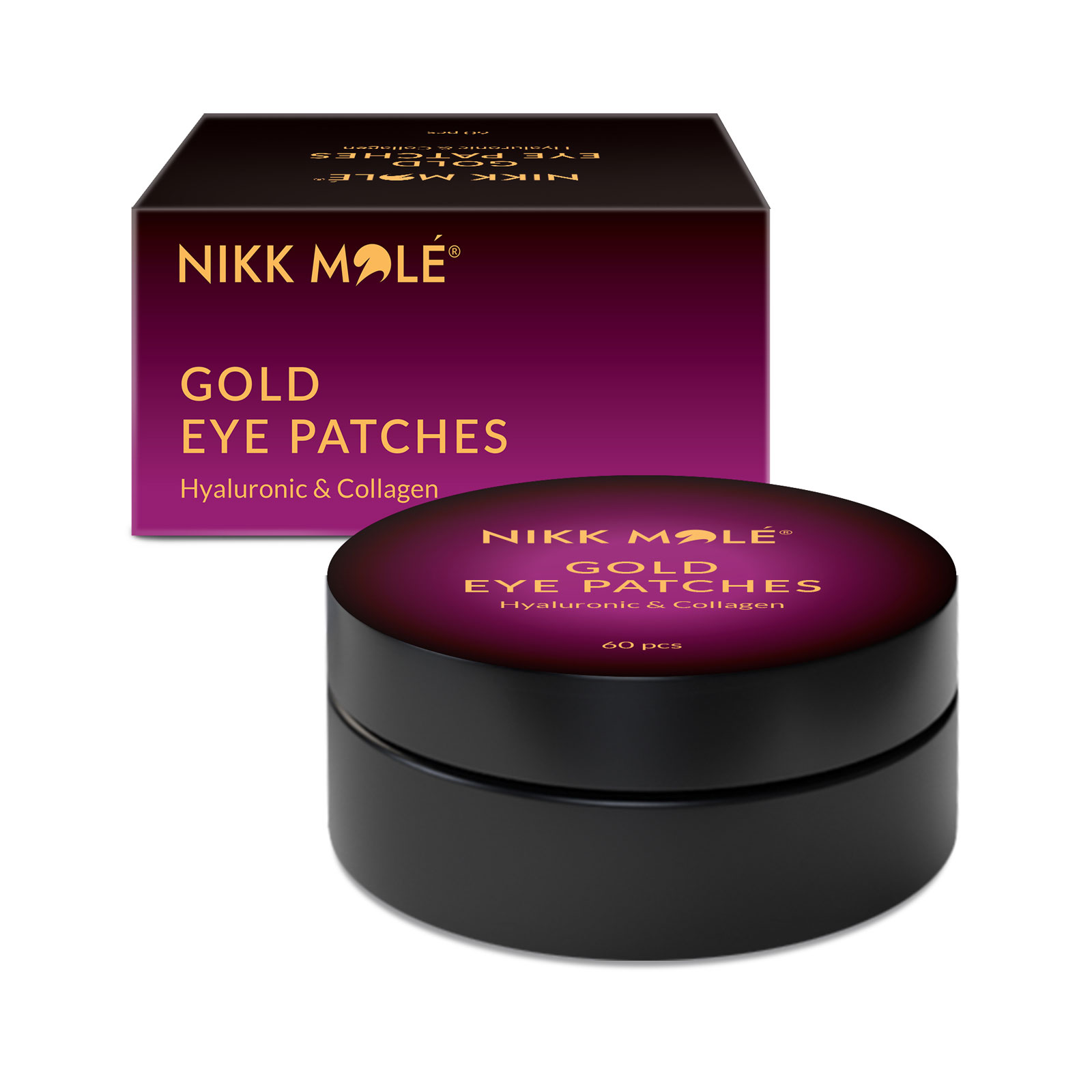 Золоті патчі Nikk Mole Hyaluronic & Collagen (60 шт)