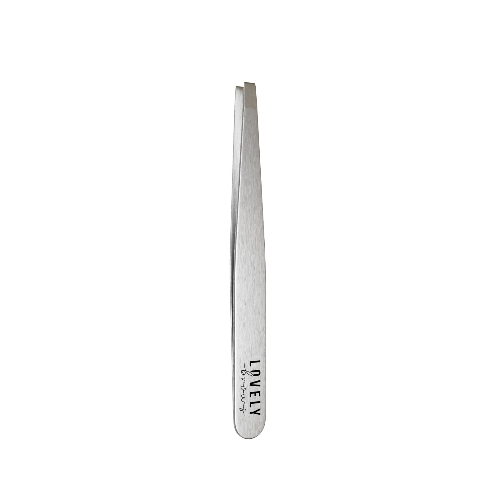 Lovely Brows Straight eyebrow tweezers silver,eyebrow tweezers